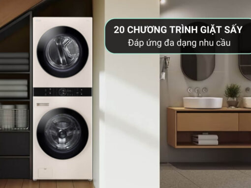 Đa dạng chương trình giặt sấy