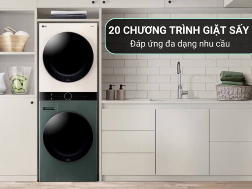 Đa dạng chương trình giặt sấy