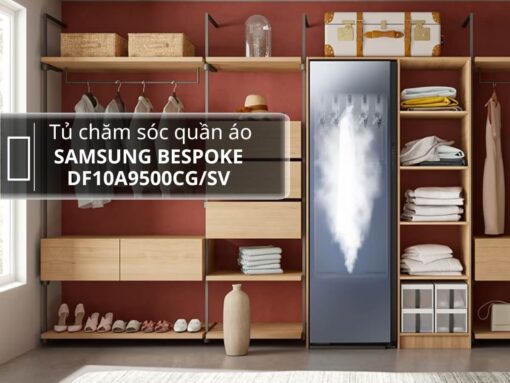 Tủ chăm sóc quần áo Samsung Bespoke DF10A9500CG/SV thiết kế sang trọng, đẳng cấp