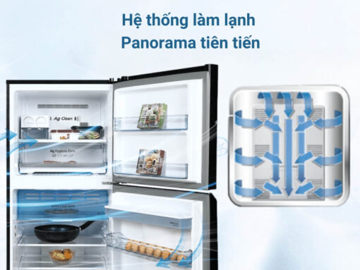 tủ lạnh panasonic tl351gpkv inverter 326l (2) Hệ thống làm lạnh Panorama tiên tiến