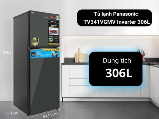 tủ lạnh panasonic tv341vgmv inverter 306l (2)