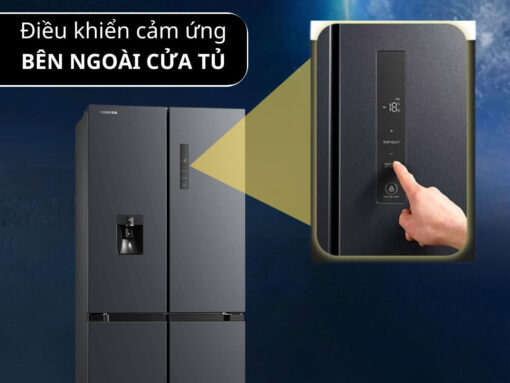 Điều khiển cảm ứng bên ngoài cửa tủ