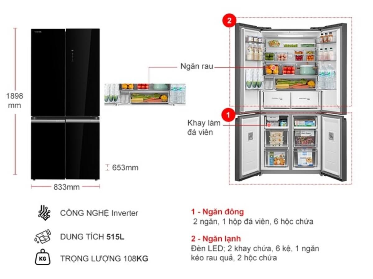 Tủ lạnh Toshiba GR-RF665WIA-PGV(22)-XK
