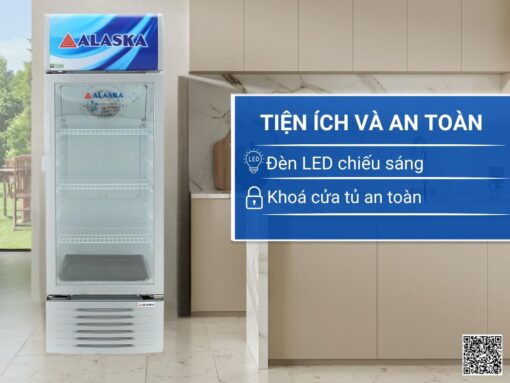 tủ mát alaska lc-333h 210l (6)