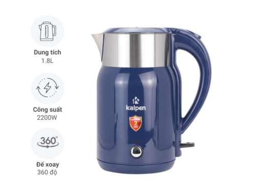 Ấm đun nước siêu tốc Kalpen KK68 (Xanh dương)