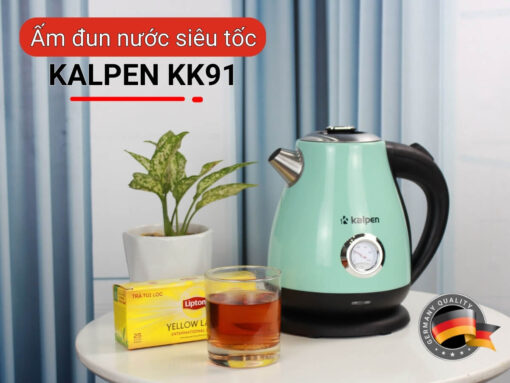ấm đun nước siêu tốc kalpen kk91 (xanh) (4) Ấm đun nước siêu tốc Kalpen KK91 công suất mạnh mẽ