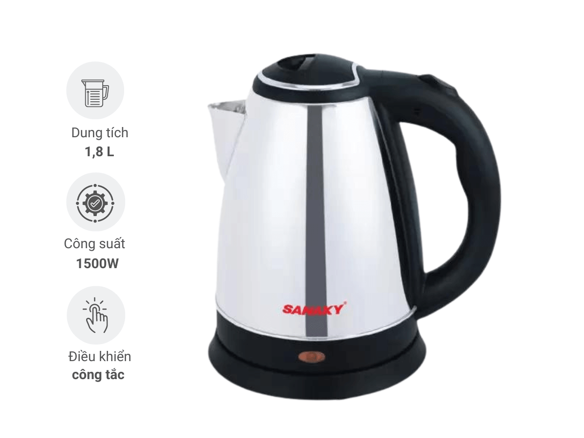 Ấm đun nước siêu tốc Sanaky SNK 18NS