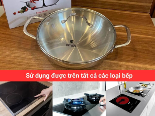 Sử dụng được trên mọi loại bếp