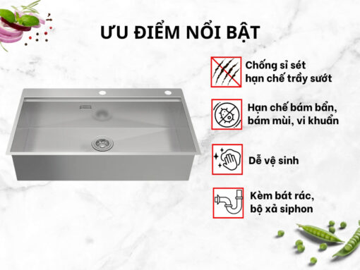 Ưu điểm nổi bật của Chậu Inox Hafele WS R0 HS24-SSN1S-8650