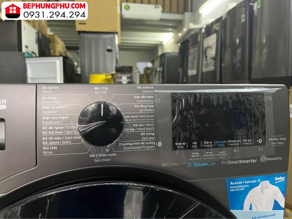 Máy giặt Beko WCV9648XSTM