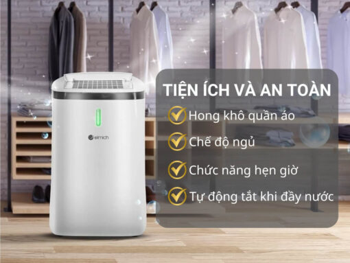 máy hút ẩm và lọc không khí elmich de-3923 (6) Tính năng tiện ích khác
