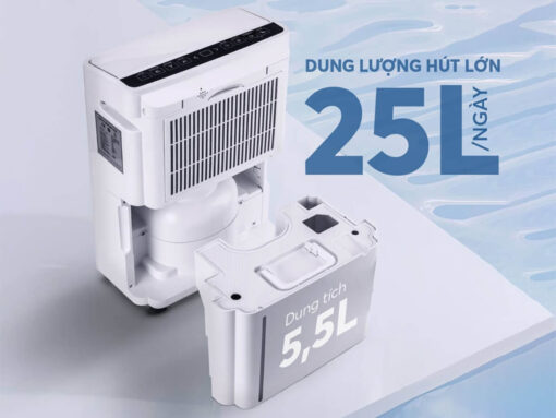 Công suất hút ẩm 25 lít/ngày