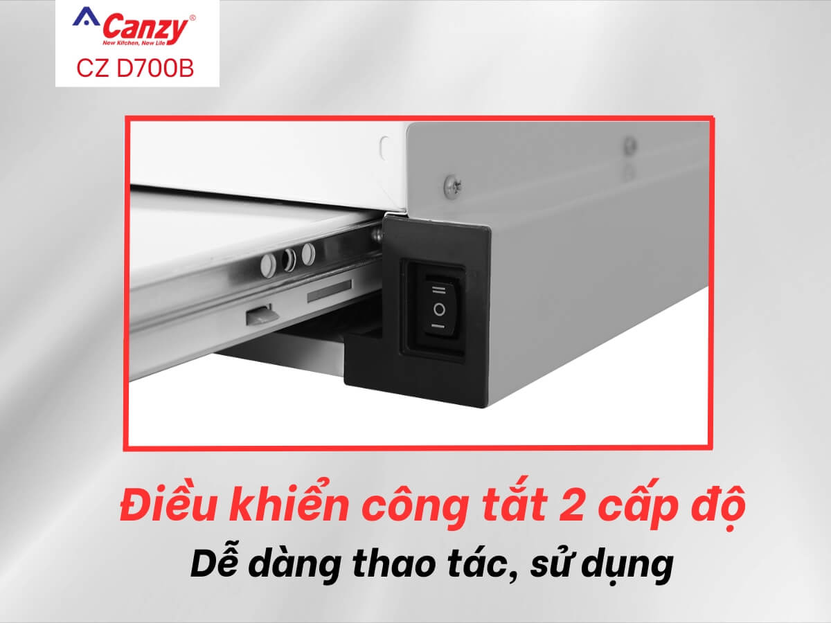Điều khiển công tắc 2 tốc độ hút