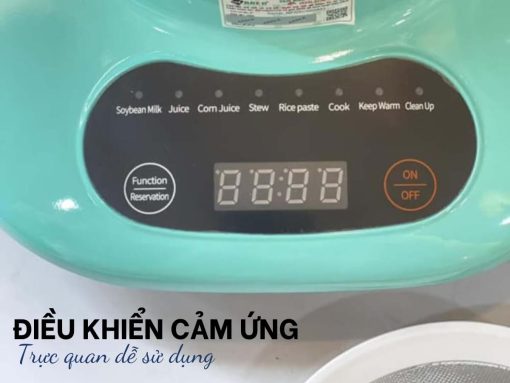 máy làm sữa hạt arber mlsh1.75l green (2) Điều khiển cảm ứng dễ sử dụng