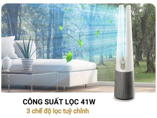 Công suất lọc 41W, 3 chế độ lọc tuỳ chỉnh