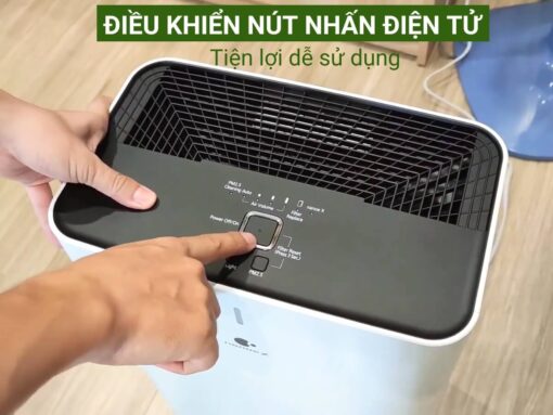 máy lọc không khí panasonic f-pxv50a (3) Điều khiển nút nhấn điện tử tiện lợi sử dụng