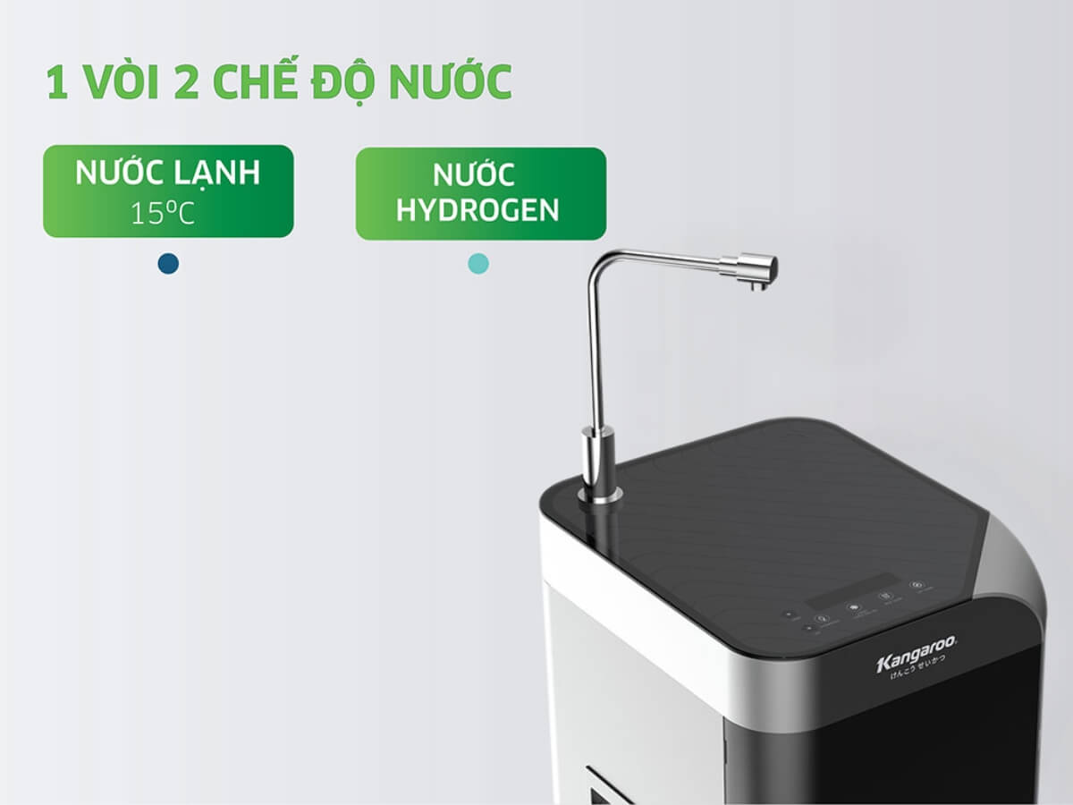 2 chế độ nước Hydrogen - nước lạnh tiện dụng