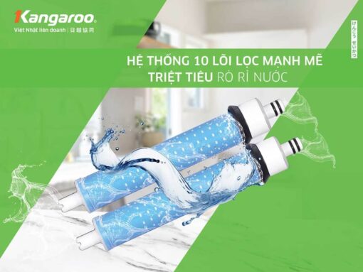 Hệ thống 10 lõi lọc cho hiệu suất lọc tối ưu