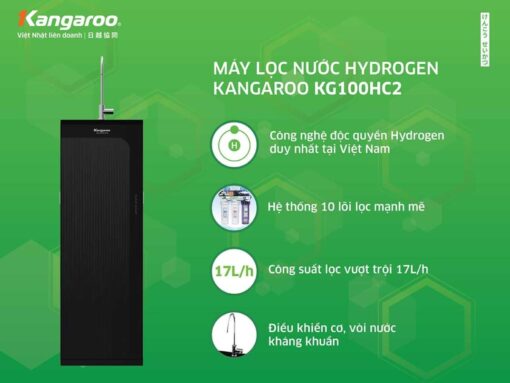 Máy lọc nước Kangaroo KG100HC2 thiết kế hiện đại, sang trọng