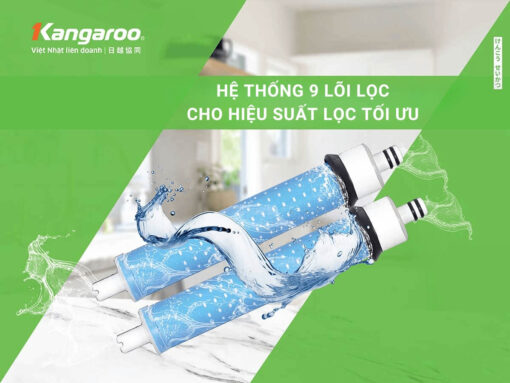 Hệ thống 9 lõi lọc cho hiệu suất lọc tối ưu