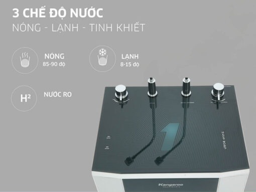 3 chế độ nước, 2 vòi lấy nước tiện lợi