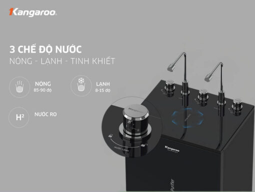 3 chế độ nước, 2 vòi lấy nước tiện lợi