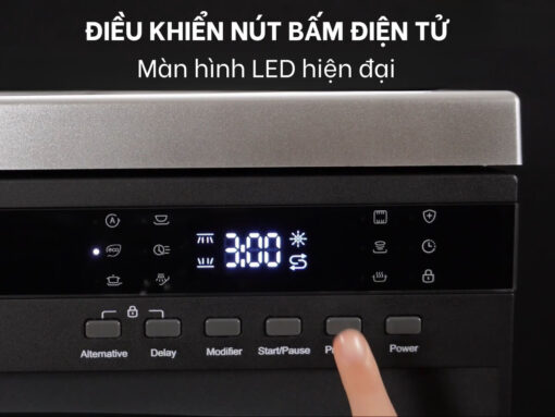 Điều khiển nút bấm điện tử và màn hình LED hiện đại