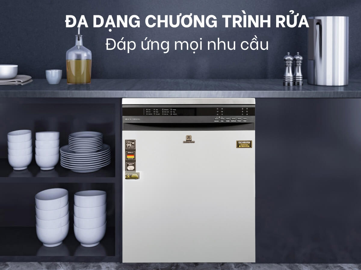 Đa dạng chương trình rửa đáp ứng mọi nhu cầu
