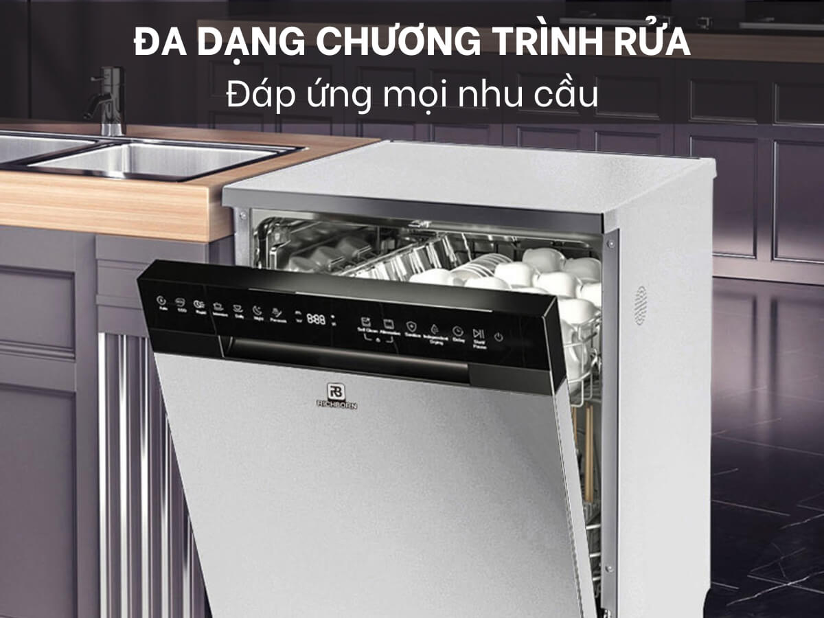 Đa dạng chương trình rửa đáp ứng mọi nhu cầu