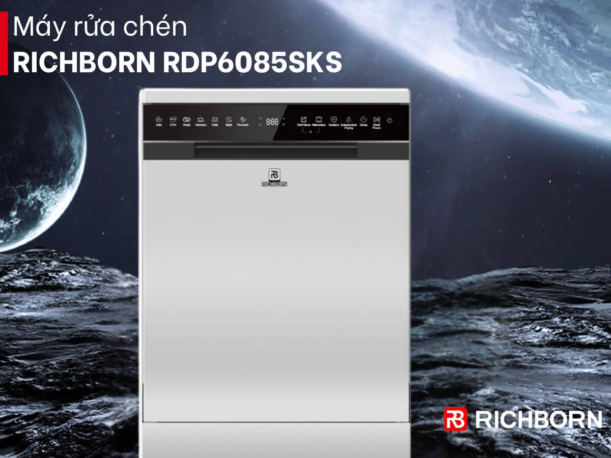 Máy rửa chén Richborn RDP6085SKS thiết kế độc lập sang trọng