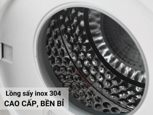 Lồng sấy inox 304 bền bỉ, tích hợp lưới lọc bụi vải