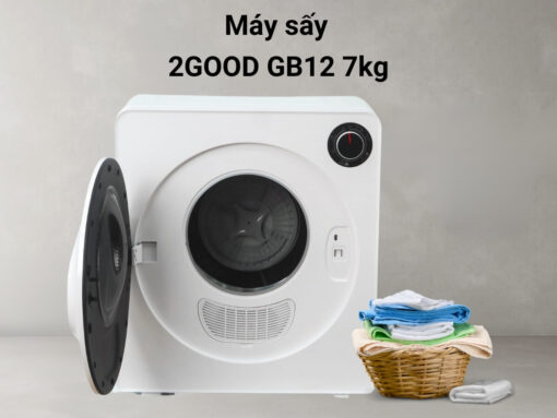 Máy sấy 2GOOD GB12 thiết kế cửa trước hiện đại, khối lượng sấy 7kg