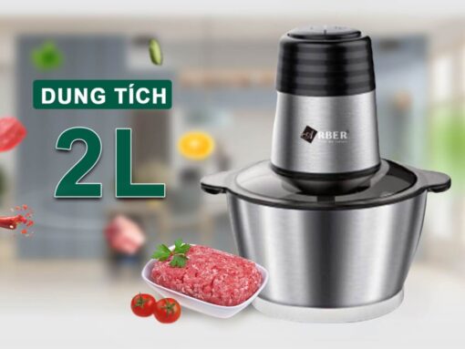 Dung tích cối 2 lít, chất liệu inox cao cấp