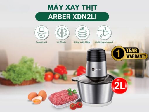 Máy xay thịt Arber XDN2LI thiết kế hiện đại, đẹp mắt