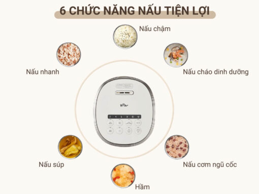 6 chức năng nấu tiện lợi
