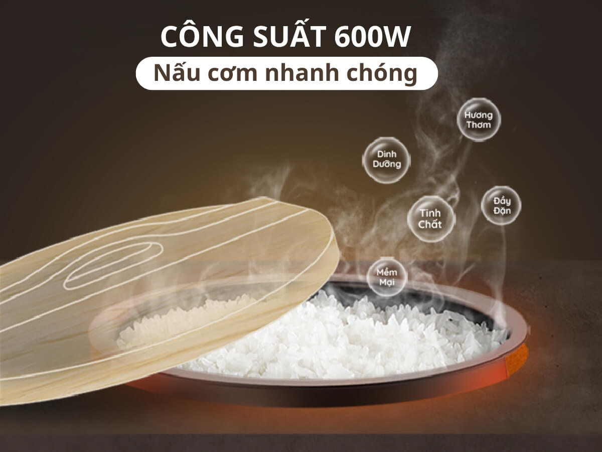 Nồi cơm điện Bear SB-NC30B công suất 600W