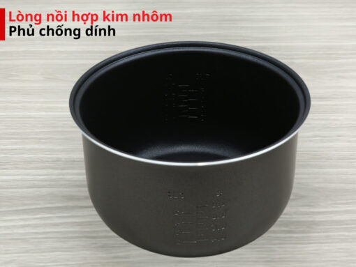 nồi cơm điện panasonic sr-mvn10frax (3) Lòng nồi hợp kim nhôm phủ chống dính