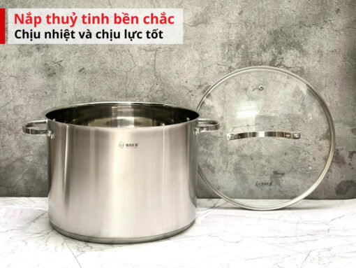 Nắp thuỷ tinh bền chắc, chịu nhiệt và chịu lực tốt