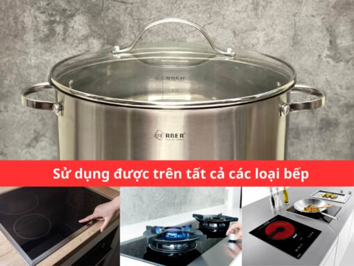 Sử dụng được trên mọi loại bếp