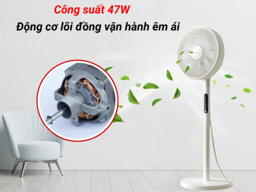Công suất 47W, vận hành êm ái
