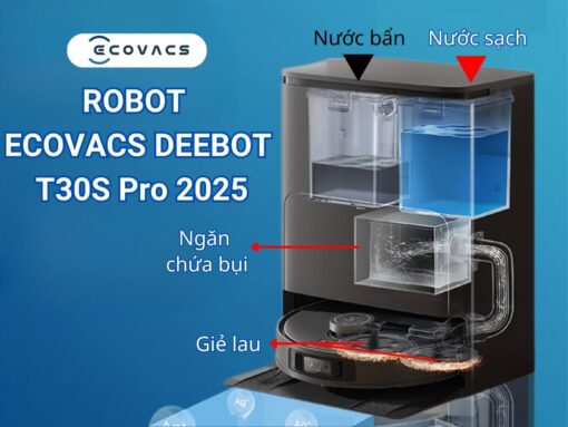 Robot hút bụi lau nhà Deebot T30S Pro 2025