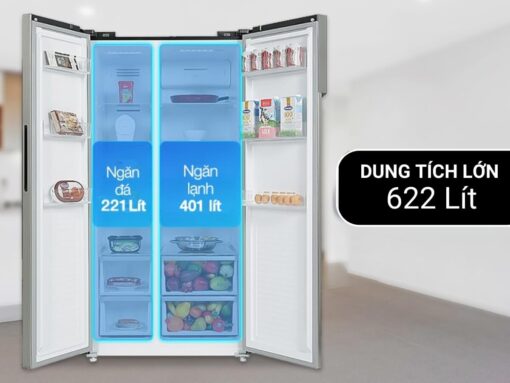 tủ lạnh beko gno62251gbvn inverter 622l (2) Dung tích lớn 622 lít thoải mái bảo quản thực phẩm