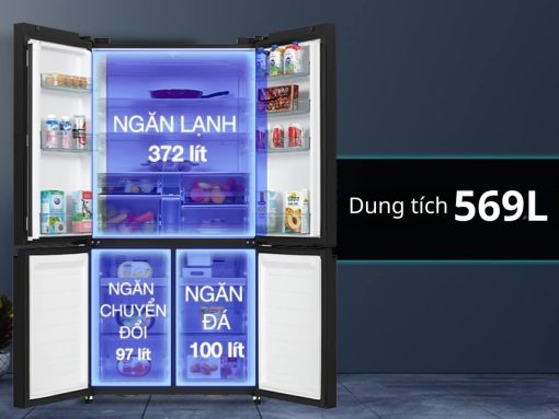 Dung tích lớn đến 569 lít