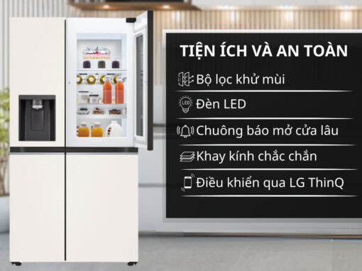 tủ lạnh lg gr-x257bg inverter 635l (3) Tính năng tiện ích và an toàn