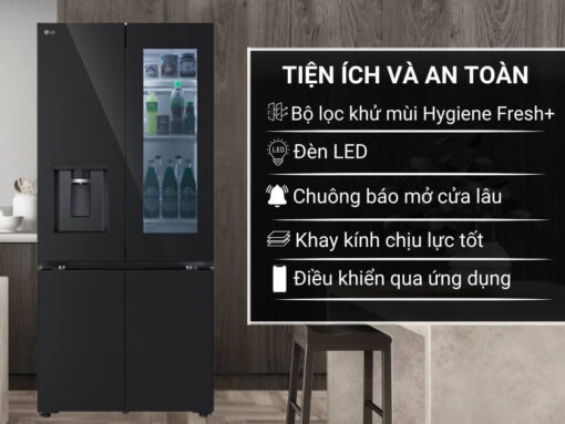tủ lạnh lg lfd61blgai inverter 612l