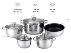 bộ nồi fandi platium 5 món