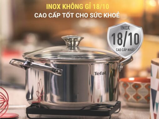 bộ nồi inox tefal cook eat b922s784 4 món