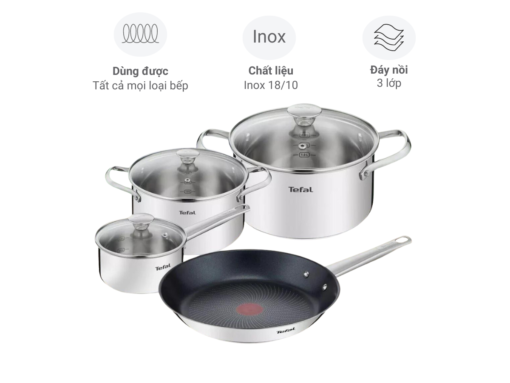 bộ nồi inox tefal cook eat b922s784 4 món