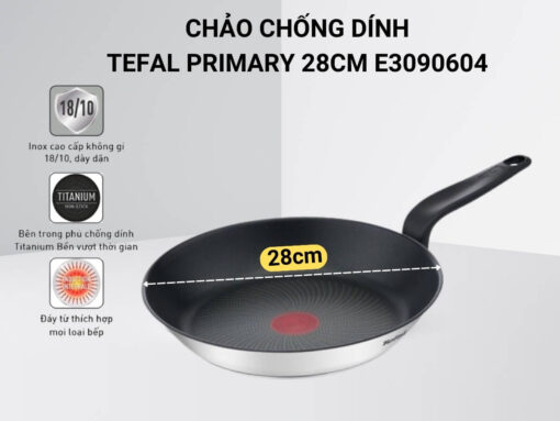 chảo chống dính tefal primary 28cm e3090604