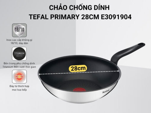 chảo chống dính tefal primary 28cm e3091904